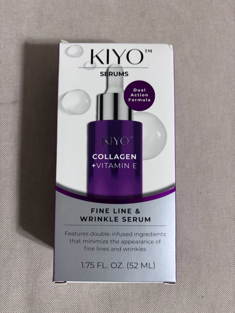 KIYO Collagen + Vitamin E Fine Line & Wrinkle Serum - Purple